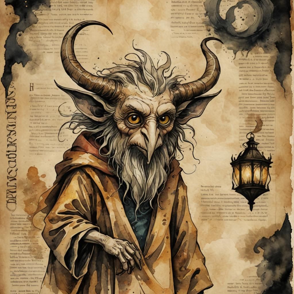 Crumple-Horned Snorkack Watercolor Art in Harry Potter World