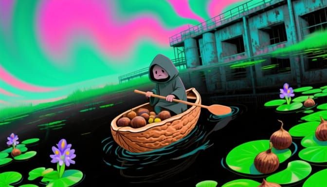 Psychedelic Stoner Art: Abandoned Plant & Wee Person