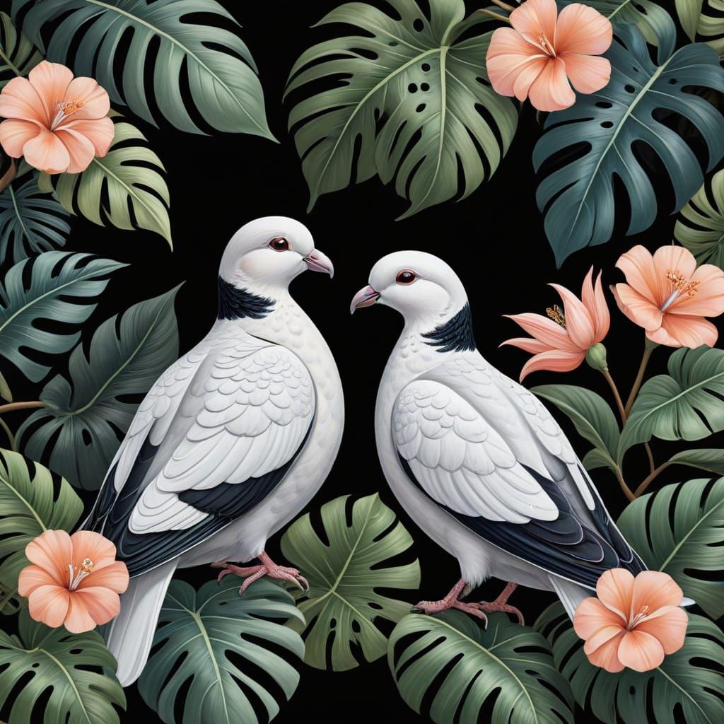 two turtle doves pastel colors, Tullio Crali, День рождения Туллио Крали, pastell colors, Catherine Abel, Ariel Rios Mar...