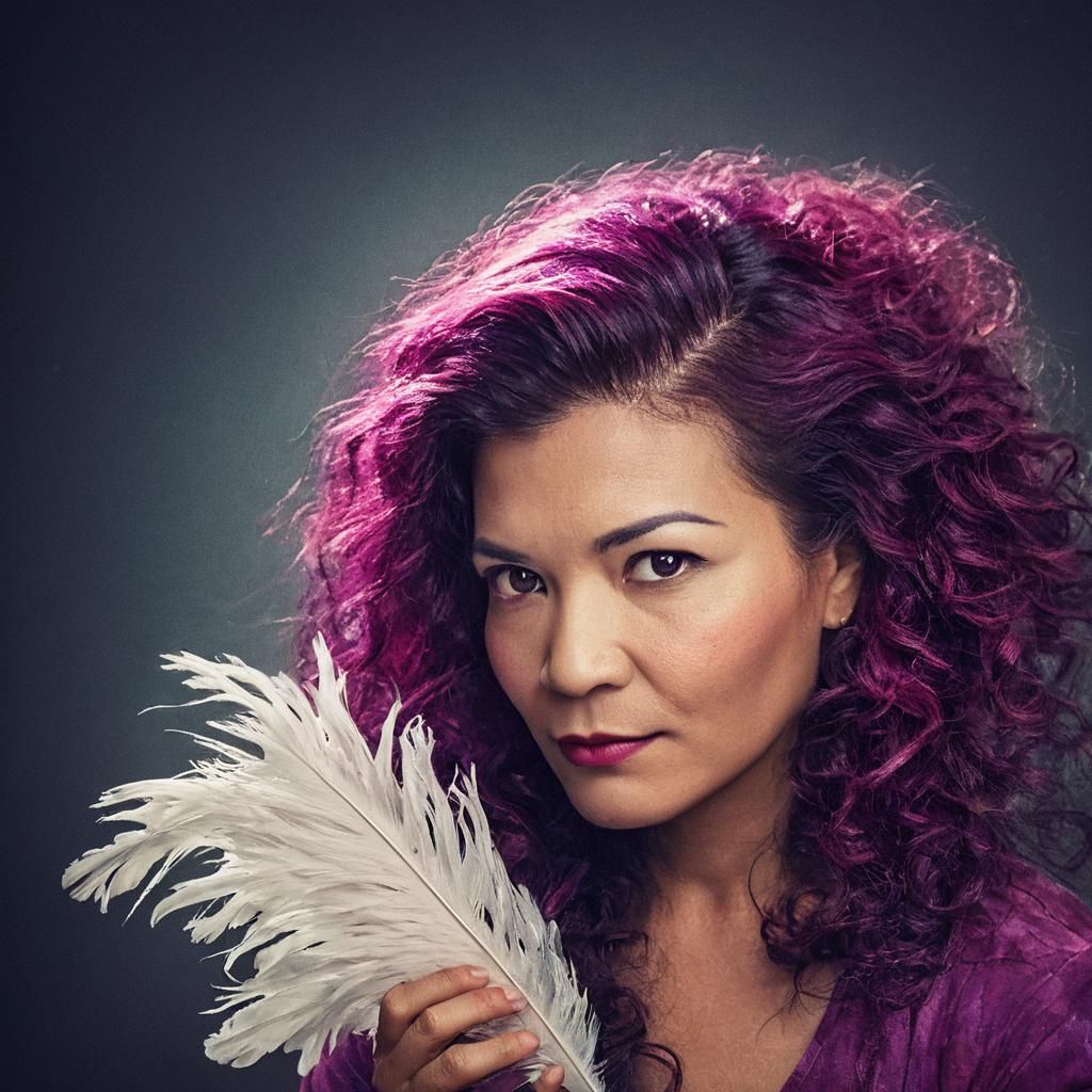 Fairy Woman Portrait in Whimsical Style