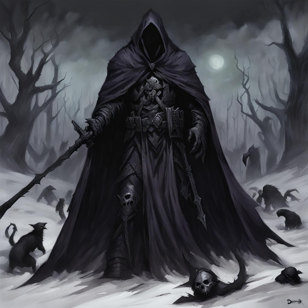 AI Realization of Grimdark Concept