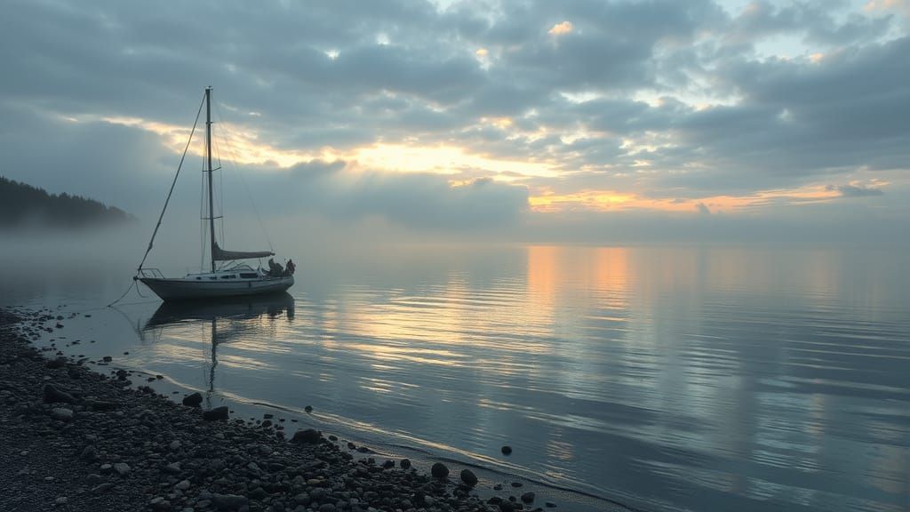 Misty Fish Day Morning