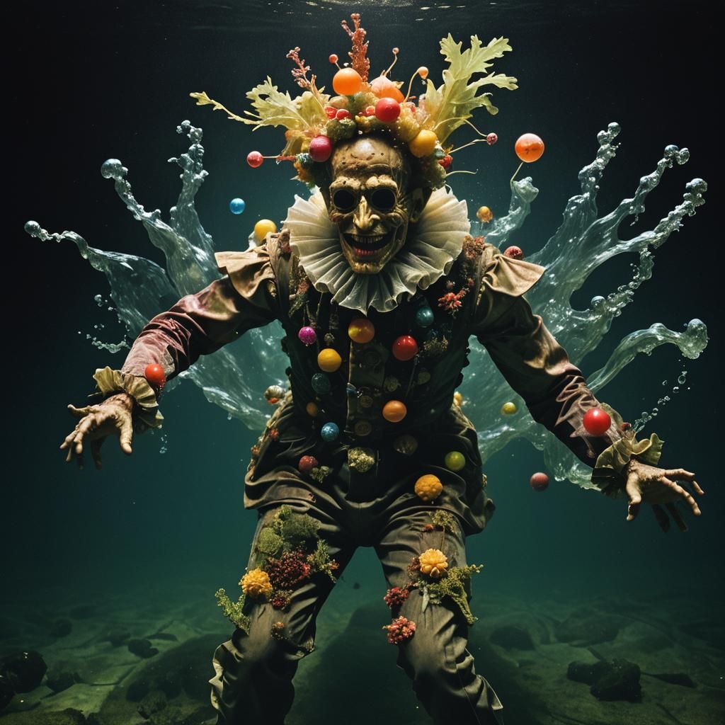 Underwater Dance: Arcimboldo-Inspired Fantasy Art