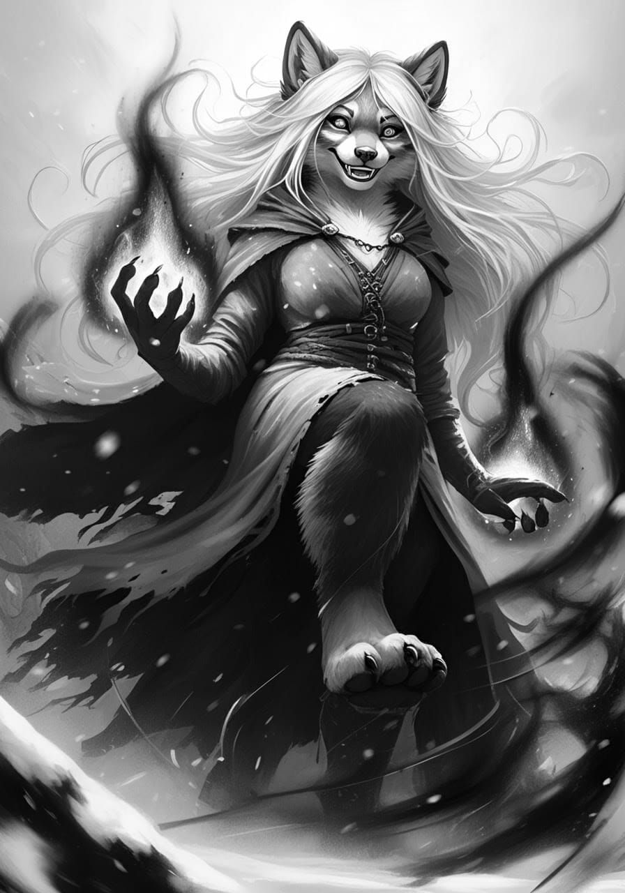 Mystical Wolc Goddess of Black Magic