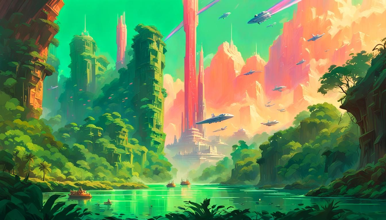 Epic Sci-Fi Jungle Rapids with Crystal Palace