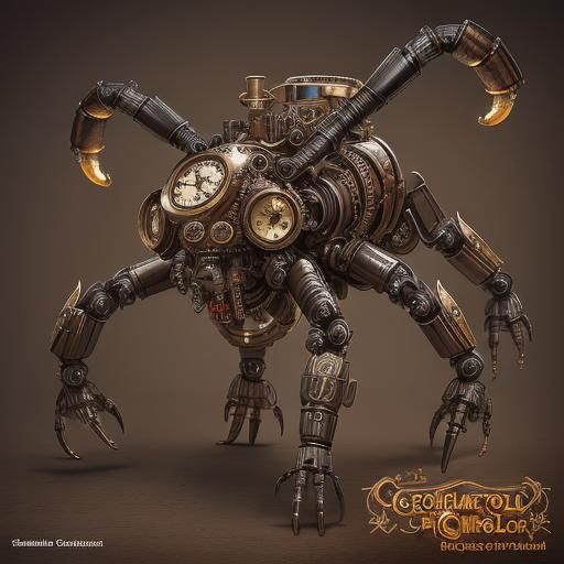 a new and old clockwork mecanichal monster