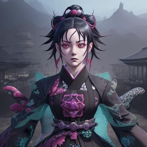 Kimetsu no Yaiba Character Art in Unreal Engine