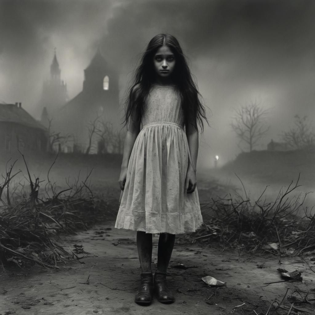 Grimdark Landscape in Atmospheric Style