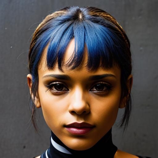 Detailed Surrealist Face in Baroque Style