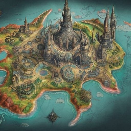 Fantasy Island Kingdom Map
