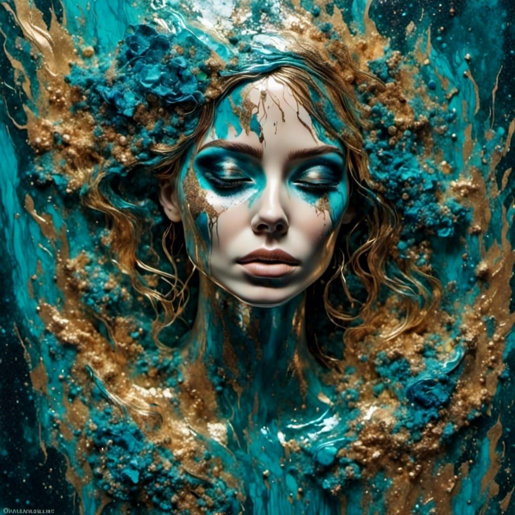 Holographic Rain with Acrylic Textures