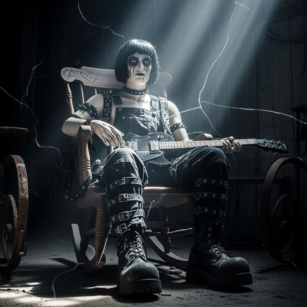 nostalgic rockin' gothic mannequin rocker prince of darkness...