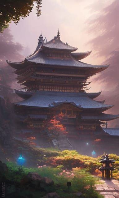 Fluffy Samurai Bunny in Anime Art Style