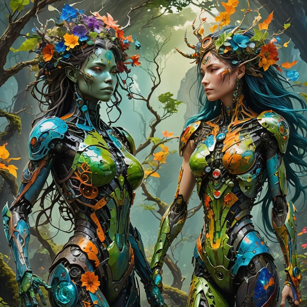 Earth Elementals: Biopunk Women of Nature