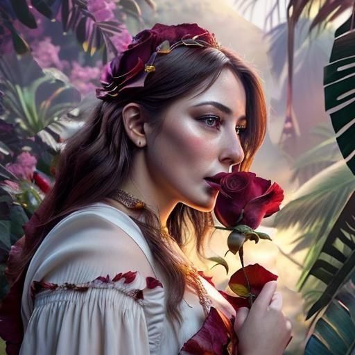 Lush Tropical Jungle in Digital Matte Painting