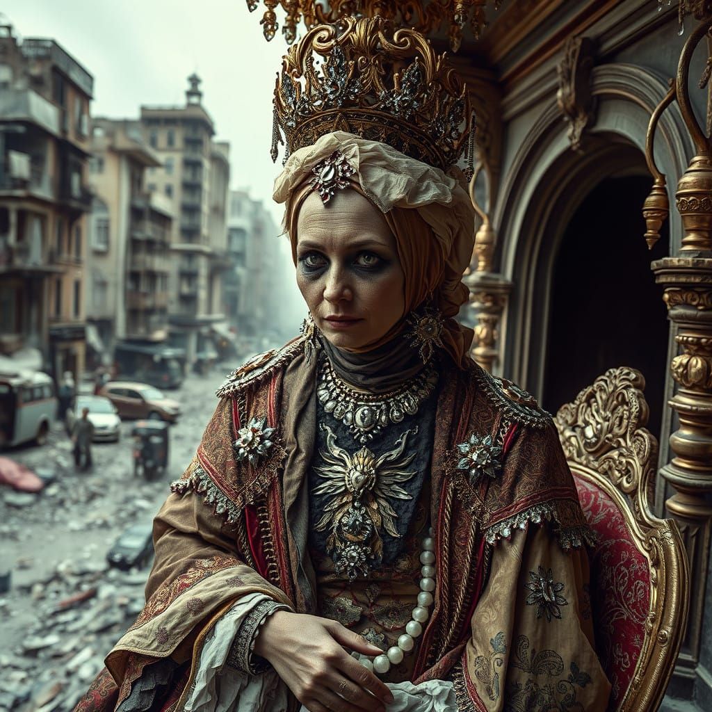 Surreal Juxtaposition of Luxury and Decay