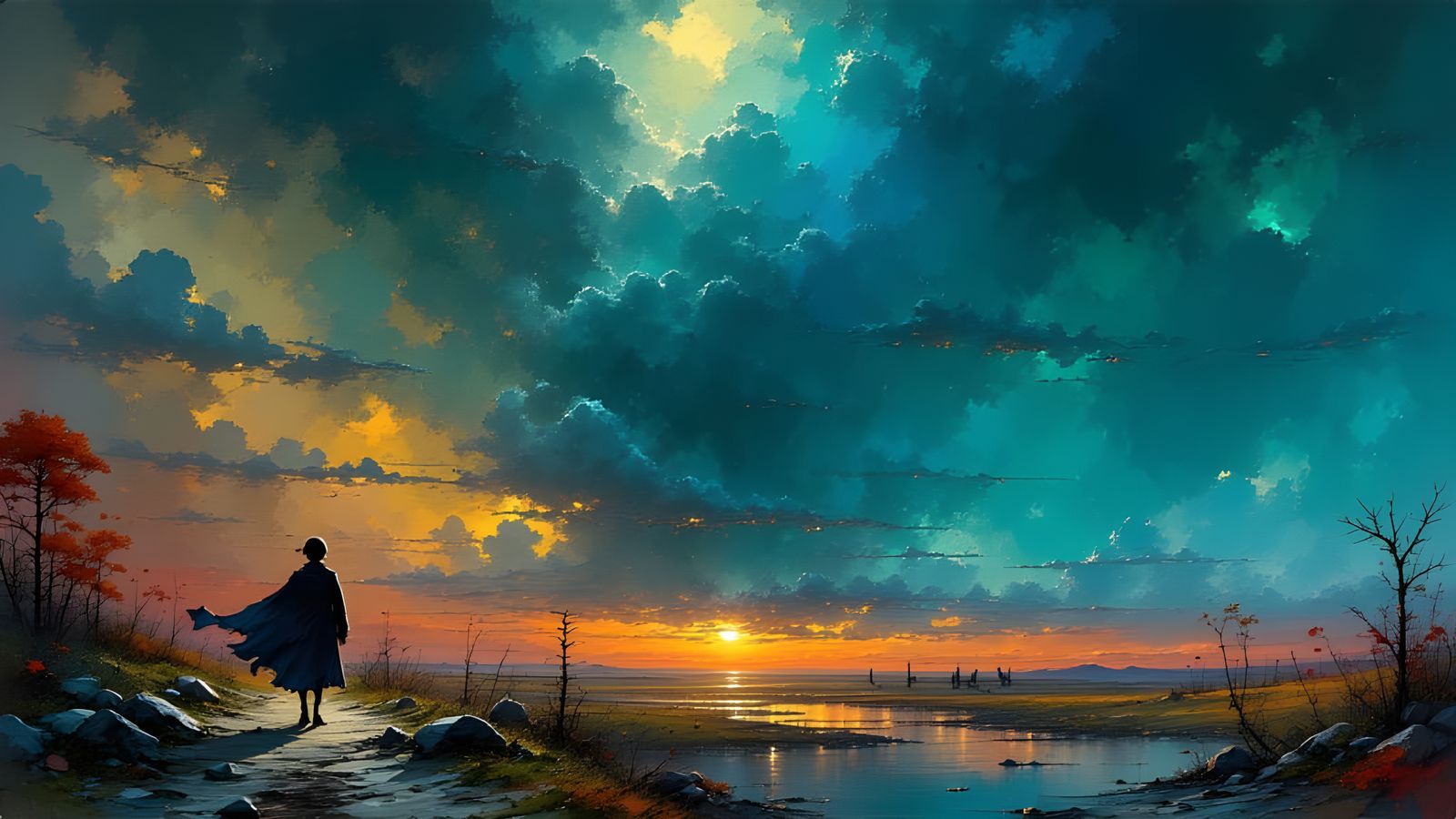 Surreal Wasteland Thunderstorm Nightmare