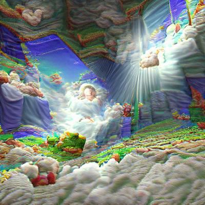 Serene White Cloud on Blue Sky