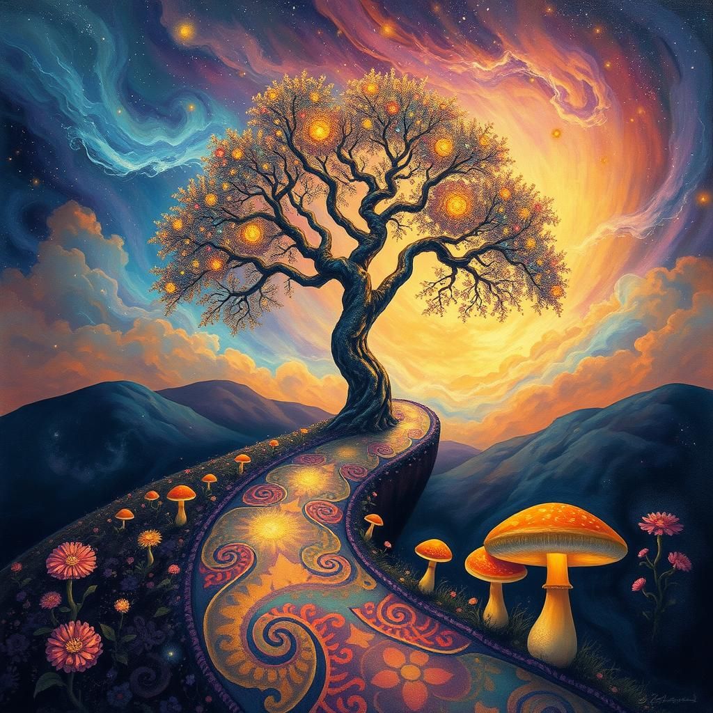 Cosmic Dreamscape: A Luminous Journey Through Stardust