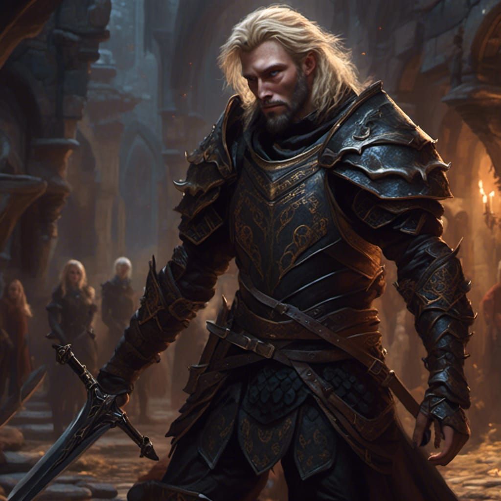 Dark Paladin in High Fantasy Setting