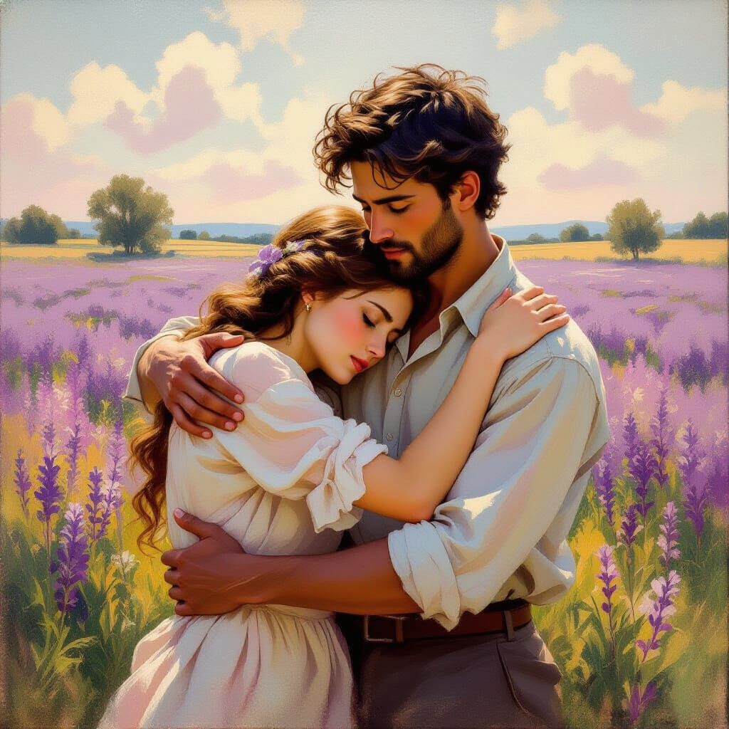 Impressionist Painting of Empathy and Compassion