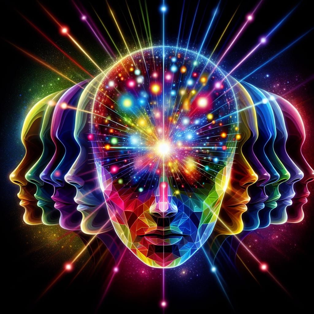 Radiant Prism Aura: An Expression of Inner Light