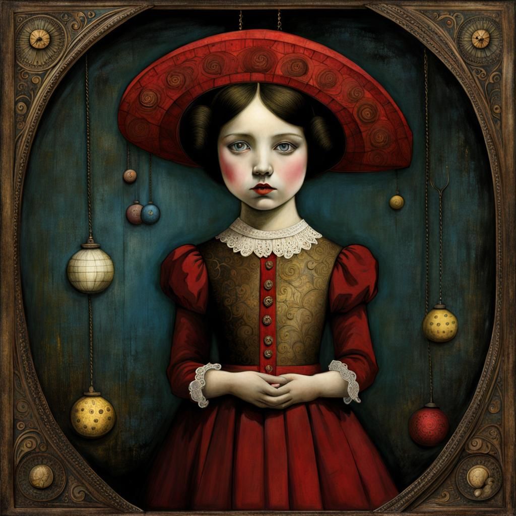 Artwork Inspired by Two Distinct Artistic Styles