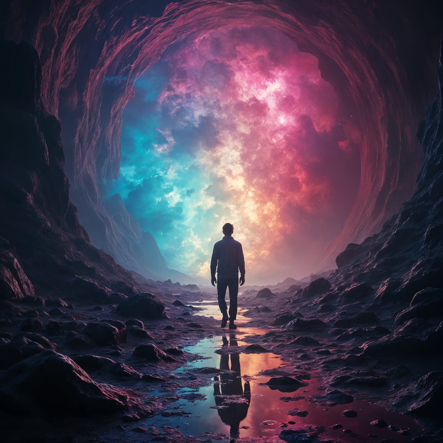 Stepping into Infinity: AI-Generated Portal