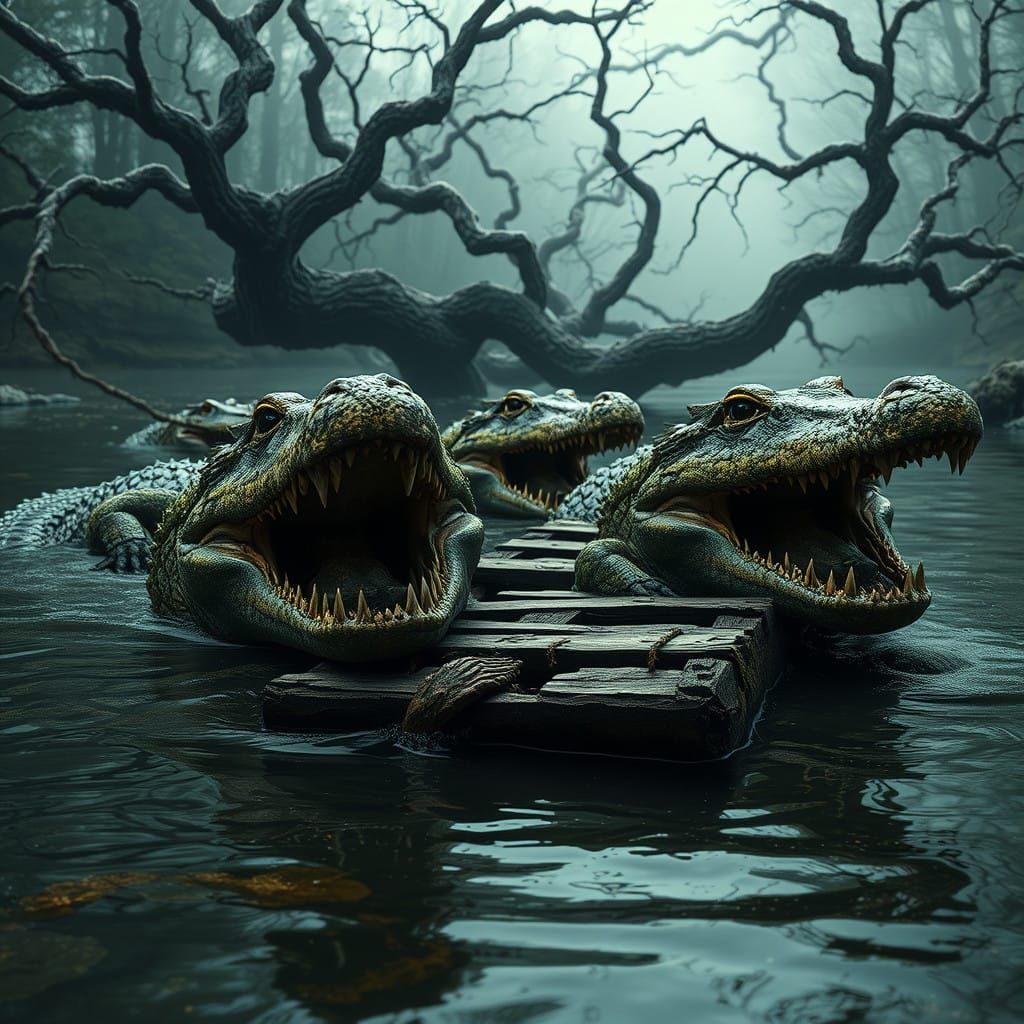 Ancient Predators Confront the Viewer in a Dark, Haunting La...