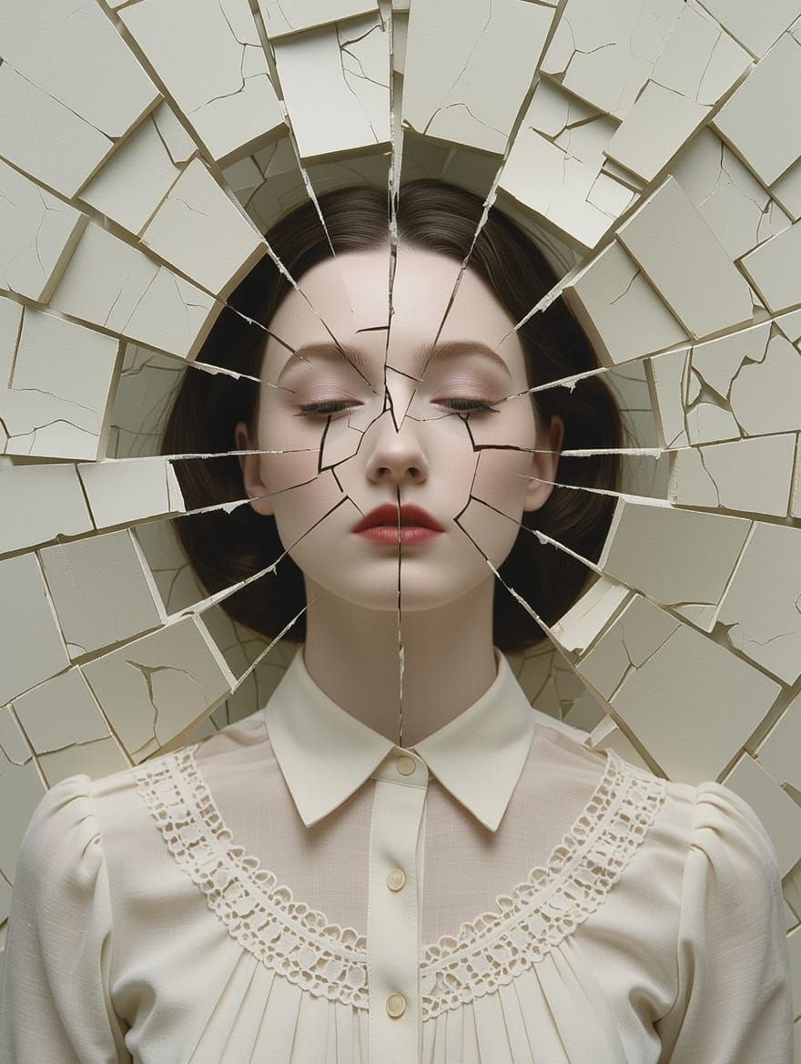 Surreal Fragmentation of the Human Psyche in a Hypervivid Dr...