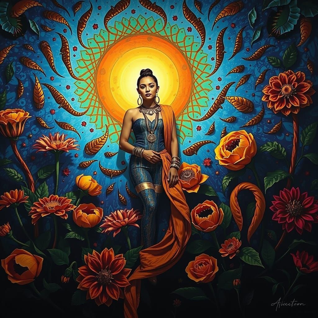 Psychedelic Garden of Cosmic Mystery and Joy