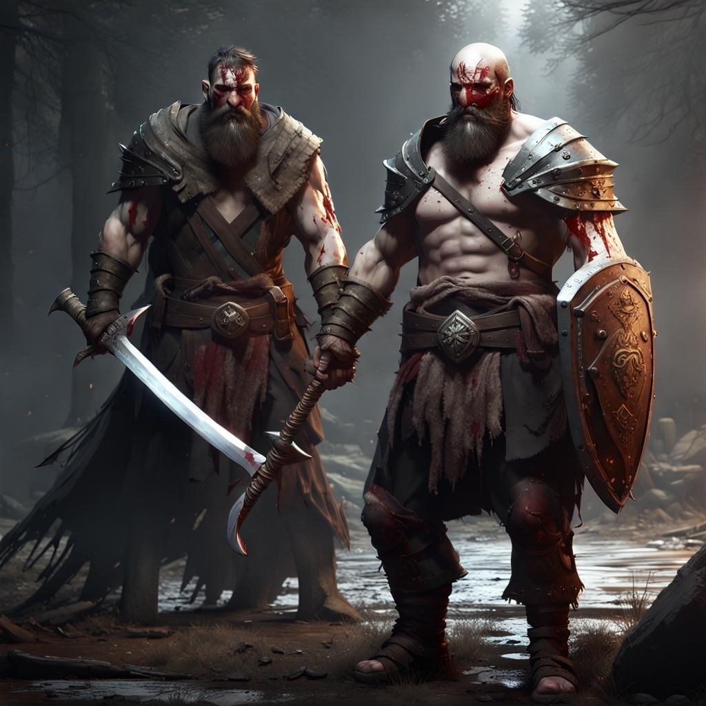 Noble Warrior in Dark Fantasy Style