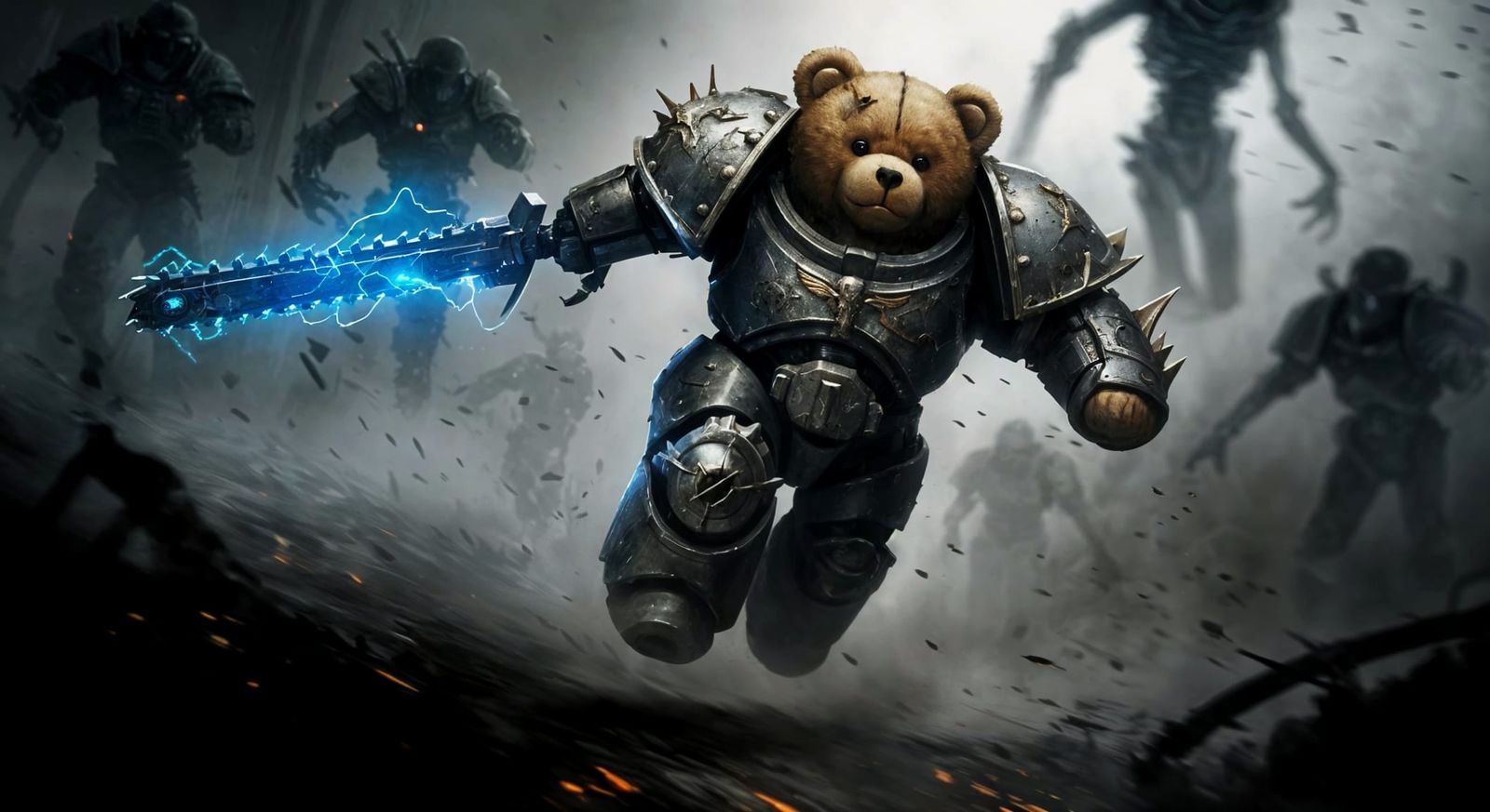Teddy Bear Space Marine in Burdisio Style