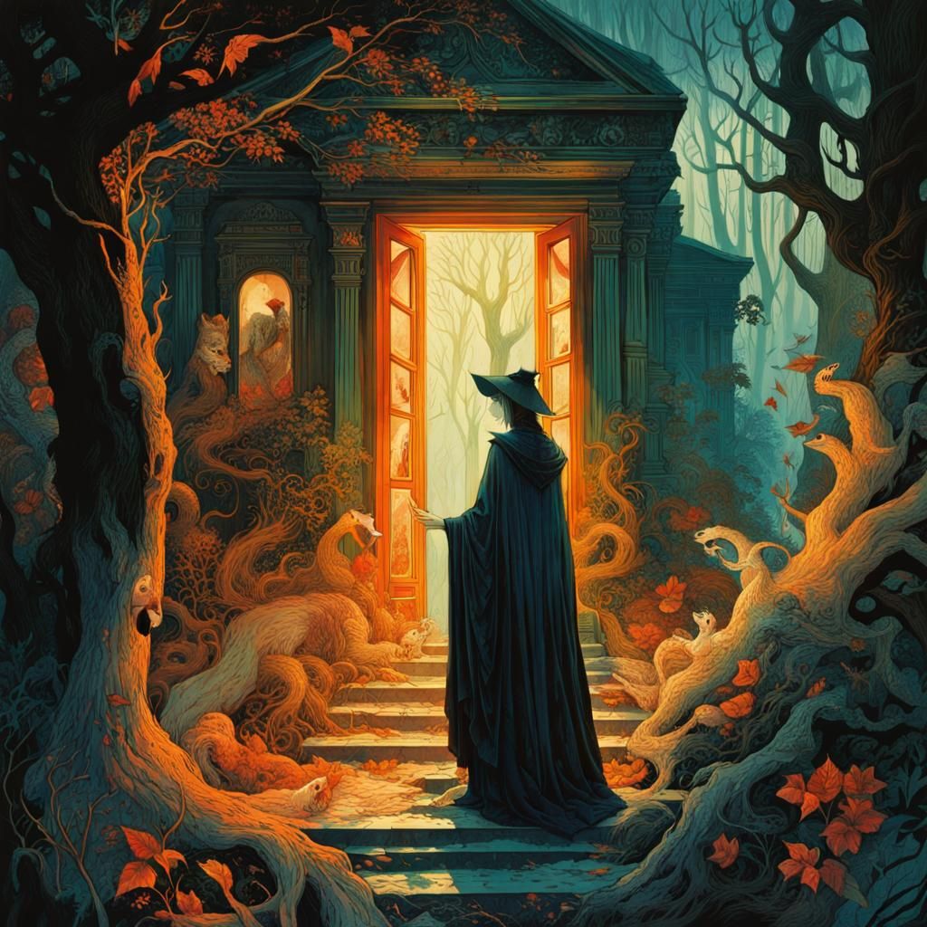 Surreal Double Exposure Collage Art Illustration