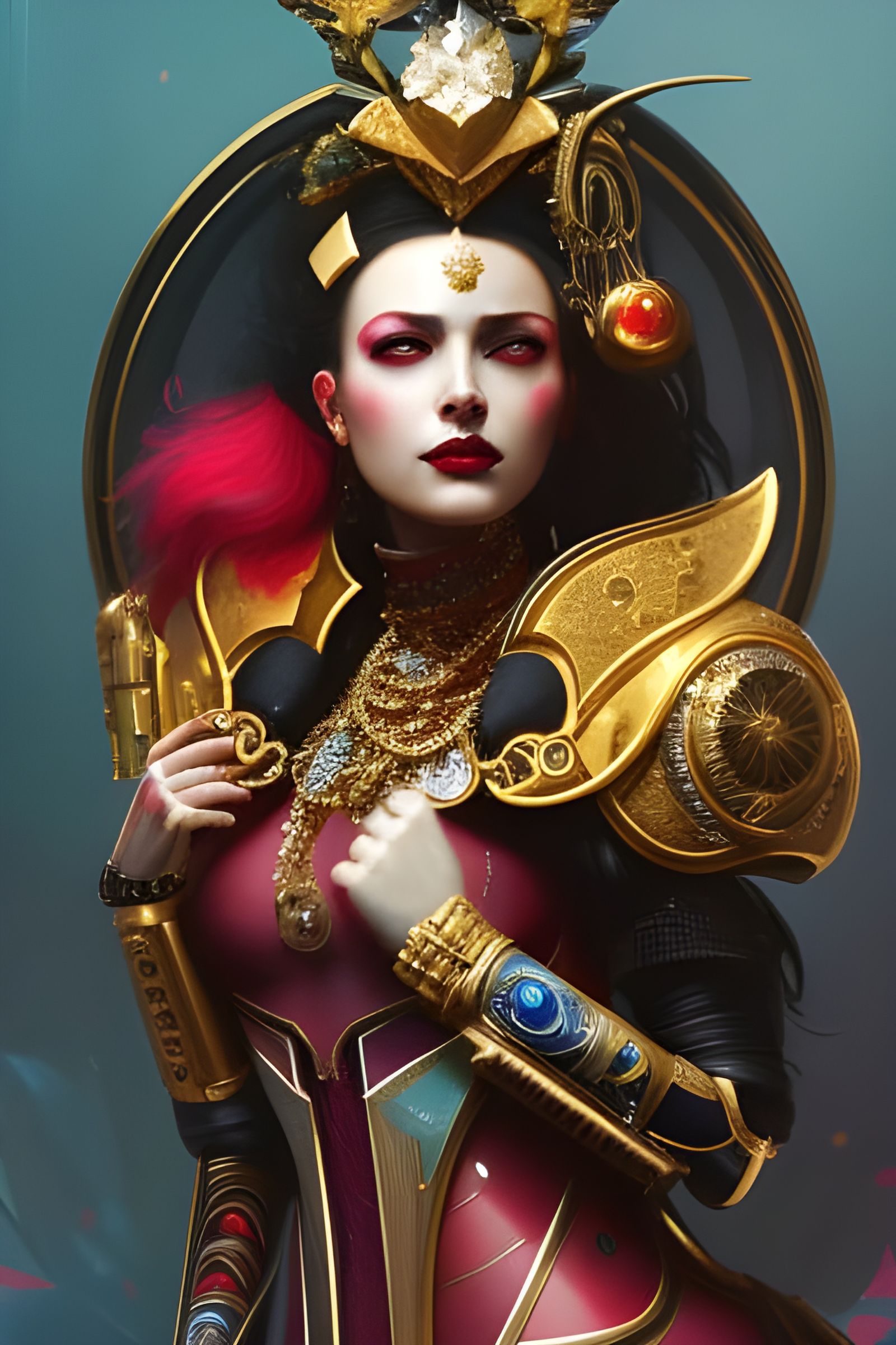 Cards series: The queen of Diamonds