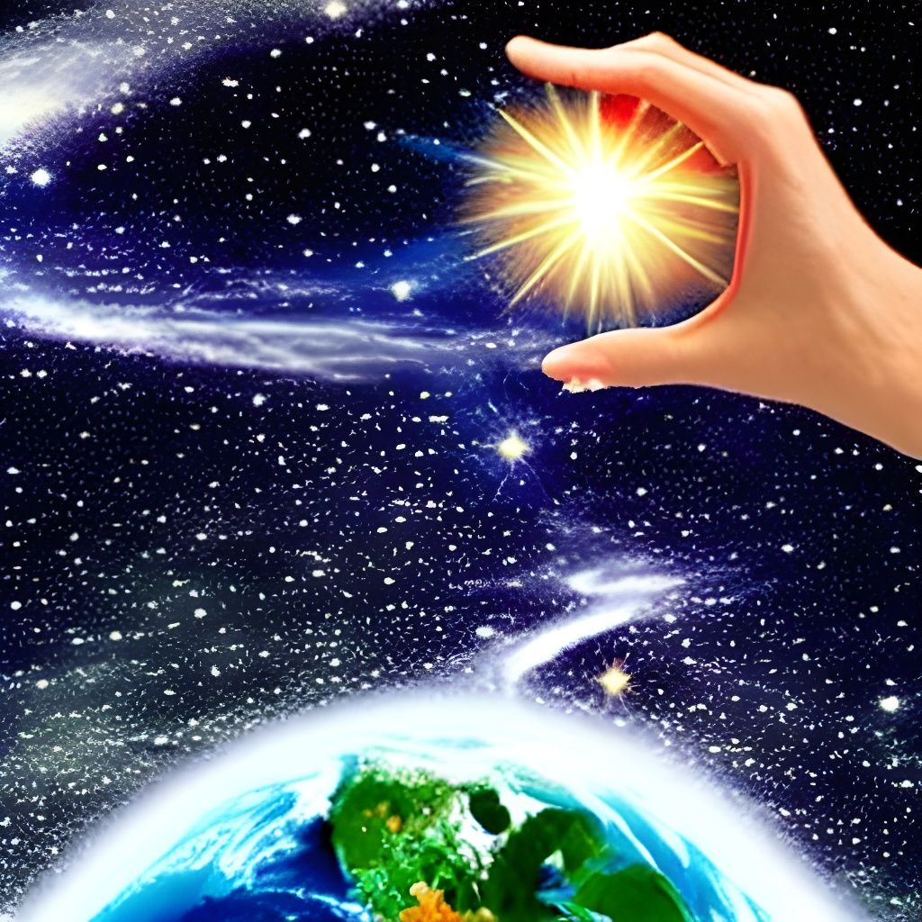 Divine Hand Creating the Universe