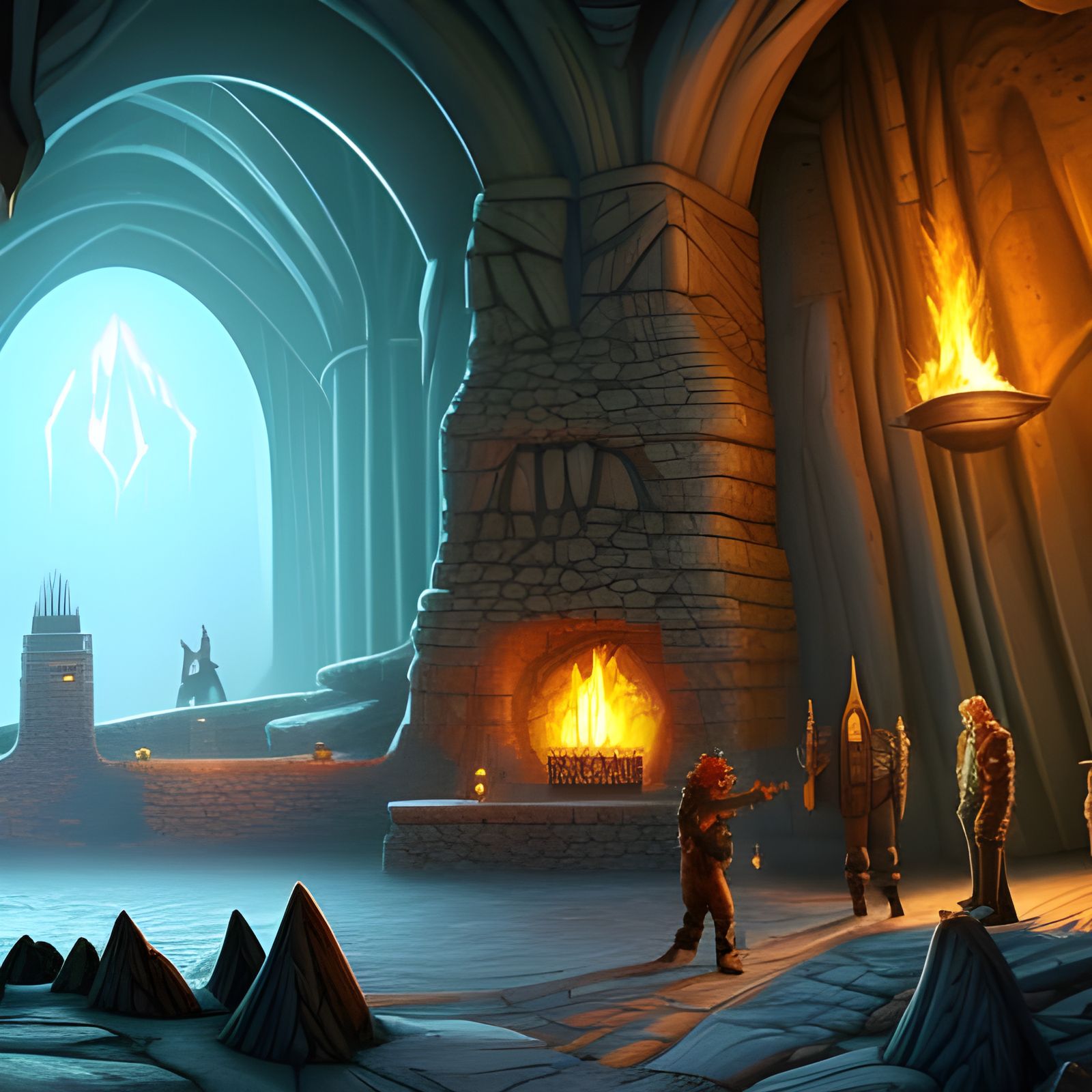 Mines of Moria: Dark Magical Halls in Digital Painting