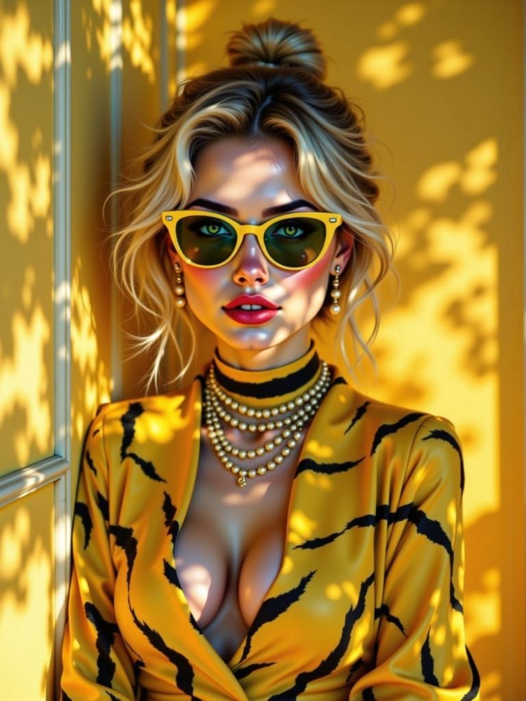 Regal Belle in Sun-Kissed Hyper Realism