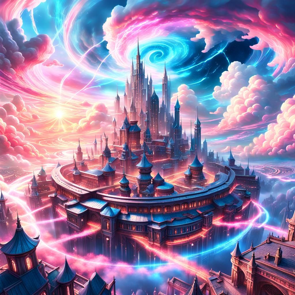 Ethereal City in Fantasy World: Concept Art