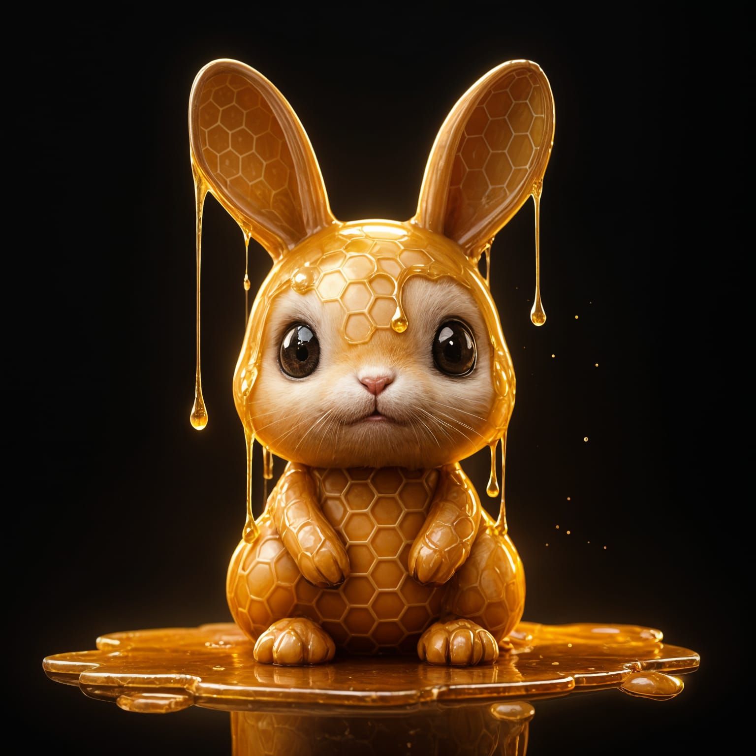 Honeycomb Bunny in Hyper Realistic 3D