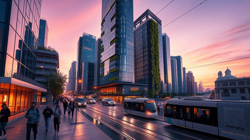 Twilight Metropolis Unveils Futuristic Urban Realism