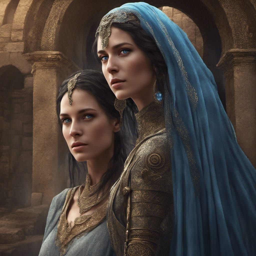 Martha and Mary, sisters of Lazarus.