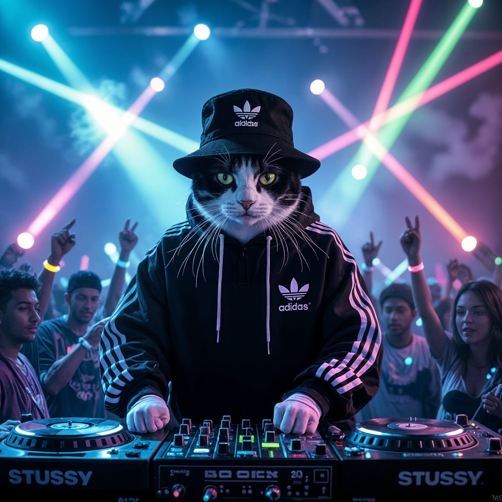 DJ Cat Raves in 90s Style
