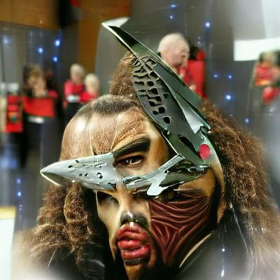 Klingon Warrior Portrait: Digital Art