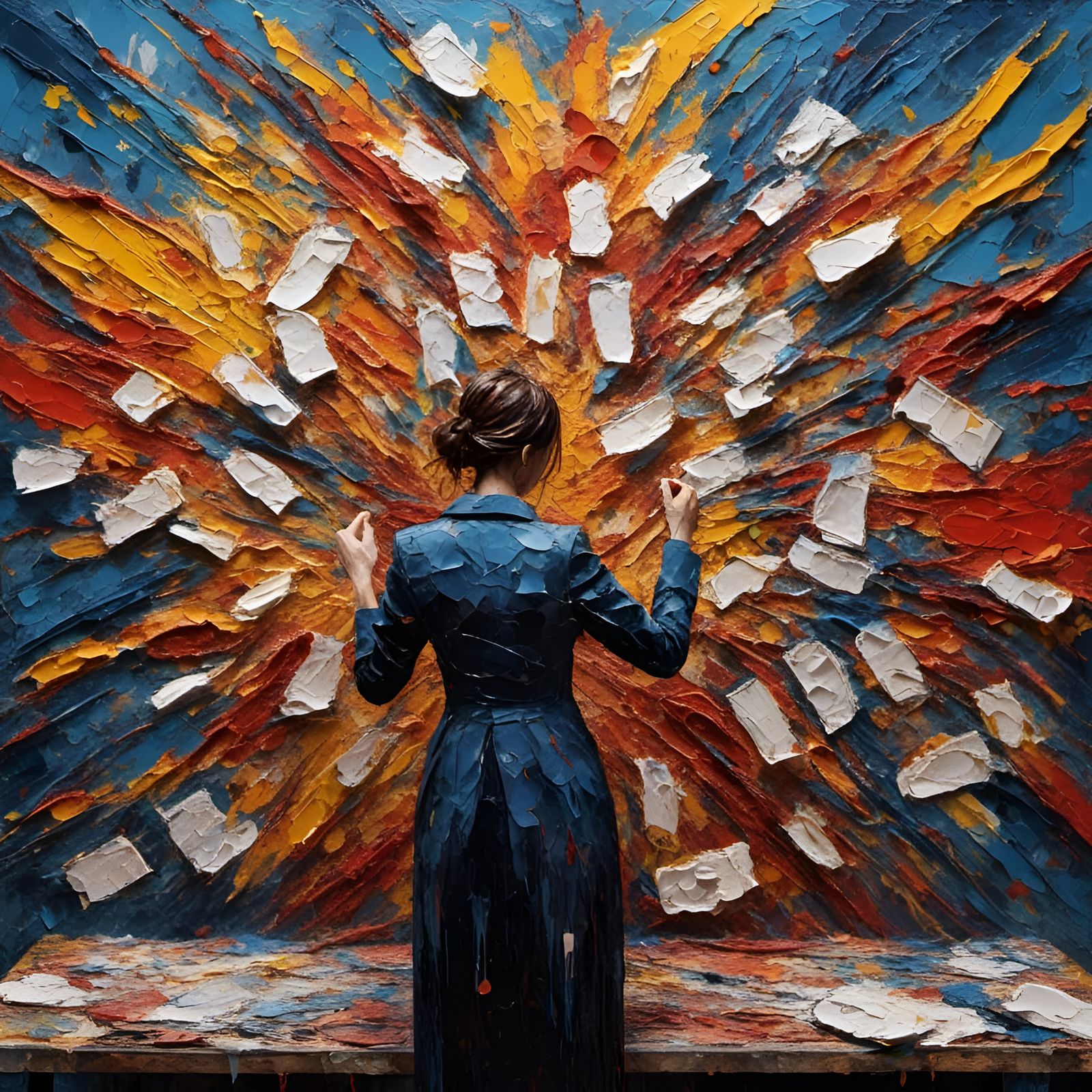 "Woman Wearing White Voting In An Election"