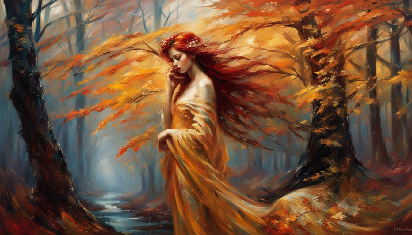 Persephone's Descent: Autumn to Winter Transition