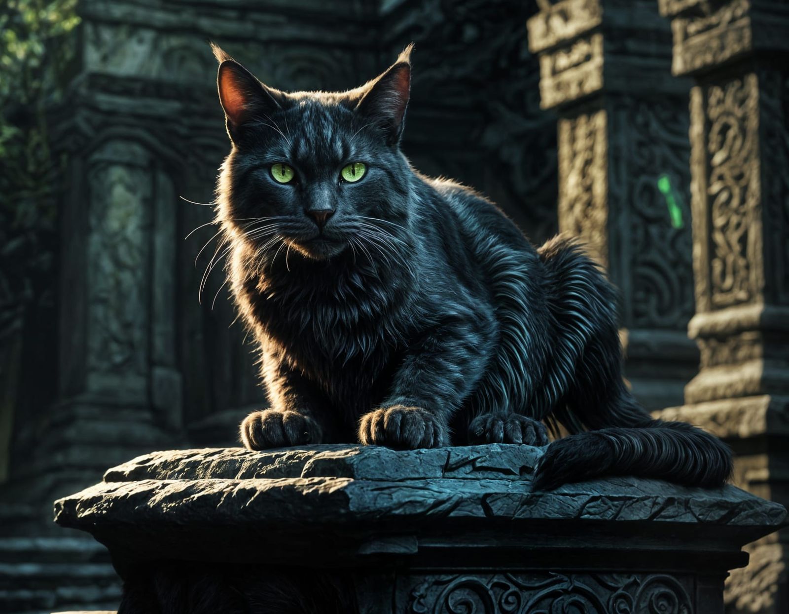 Greebo: The Vicious Tomcat, Fantasy Art Illustration