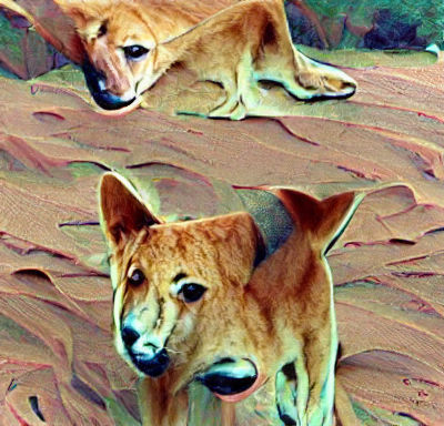 Dingo Portrait Generated by AI