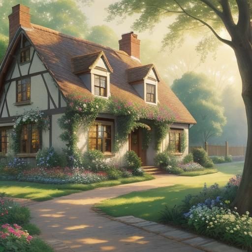 Warm English Cottage in Idyllic Village Setting