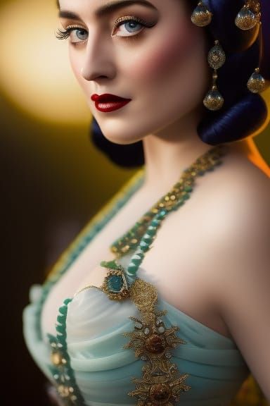 Victorian Style Portrait of a Beautiful Woman